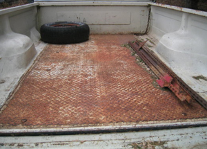 rusty truck bed