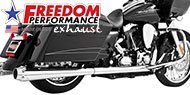 Freedom Performance Dual V-Twin Exhaust <br>American Outlaw Dual System