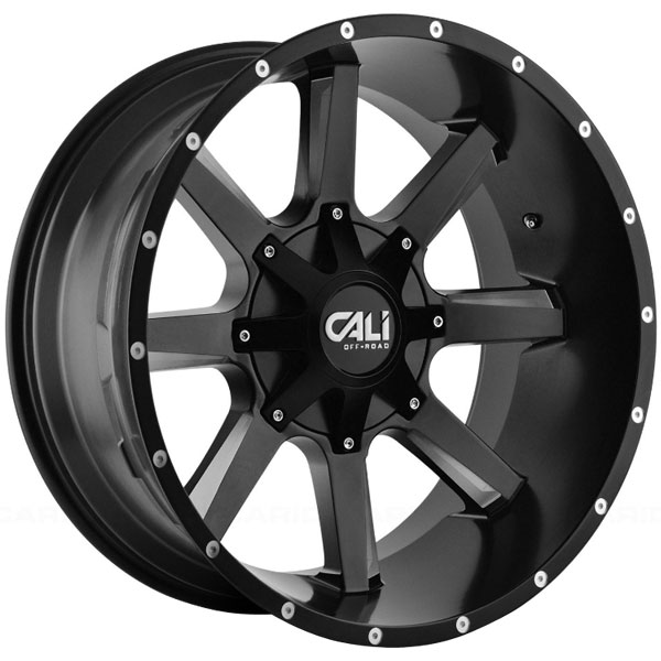 Buy Tires Online >> Cali Offroad Wheels Busted Satin Black with Milled Spokes ... Buy Tires Online >> Cali Offroad Wheels Busted Satin Black with Milled Spokes ...
