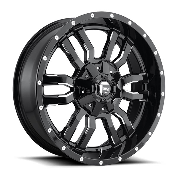 Fuel Wheels D Sledge Gloss Black Milled Wheelonline