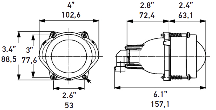3 Wheel Car T Rex For Sale >> Hella 60mm Module High Beam Lamp | 4WheelOnline.com 3 Wheel Car T Rex For Sale >> Hella 60mm Module High Beam Lamp | 4WheelOnline.com