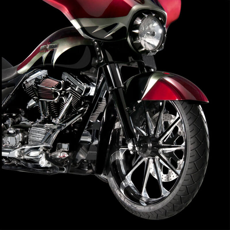 Harley Davidson sporting Launch wheel