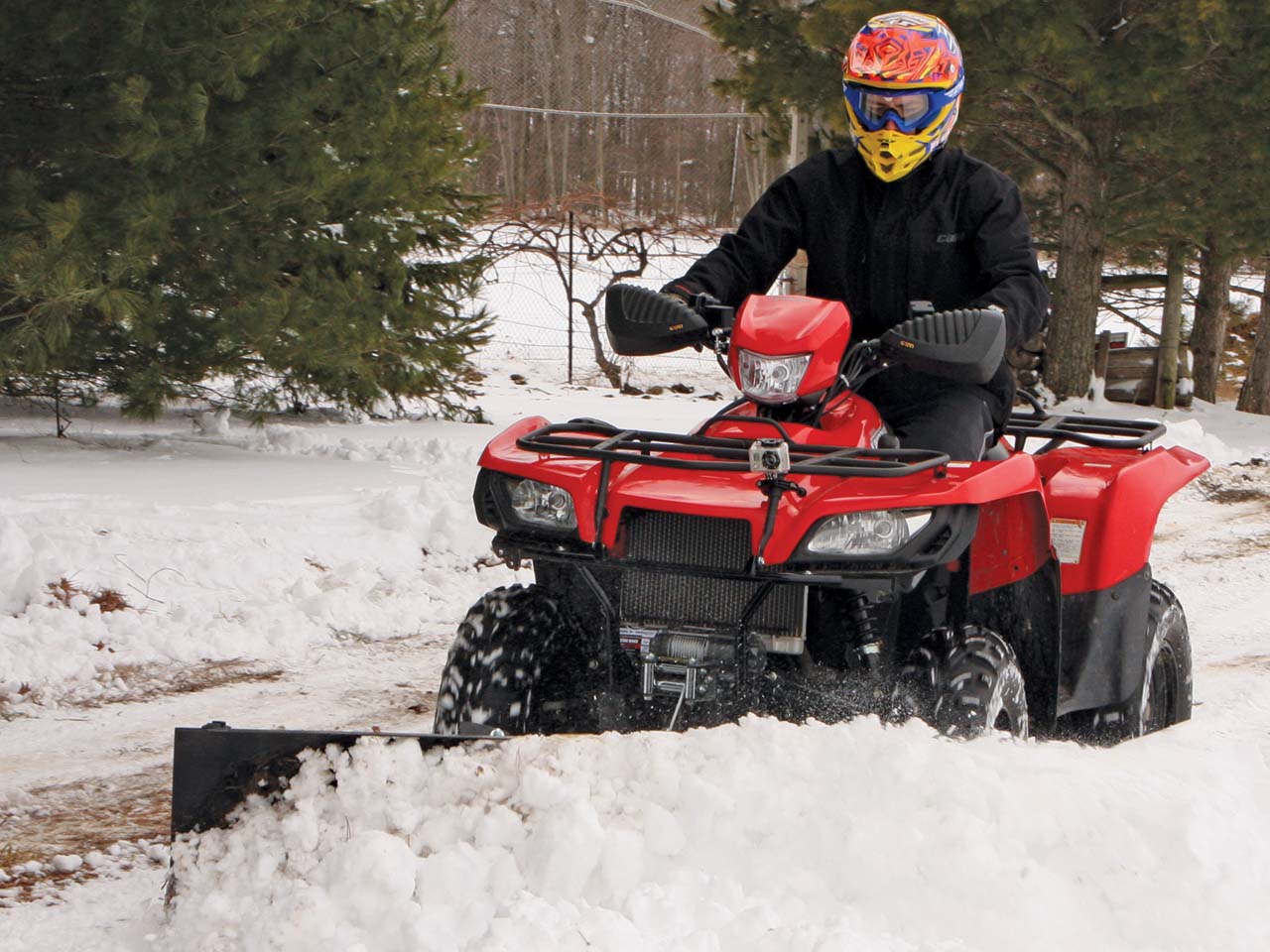 ATV plows are cheap any easy to use.