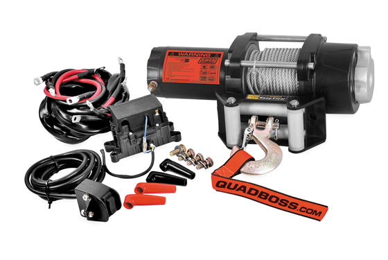 Quad boss winches product and logo