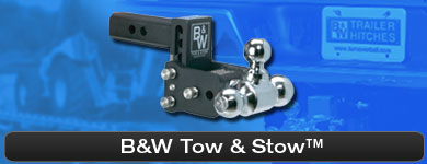 B & W Tow and Stow hitch pictured