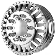 King: 22.5x8.25, 8x200, OS:169, Bore:142, BS:12.5"-Polish Finish-4C/2S
