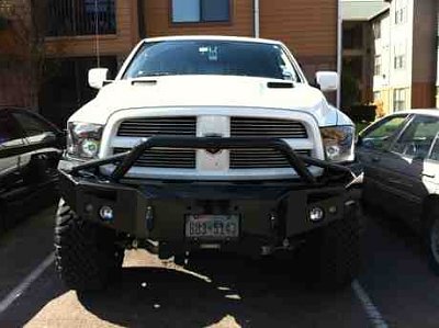 dodge truck with frot bumper bar