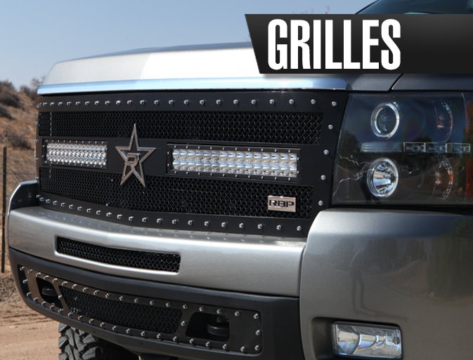 Show case of an aftermarket billet grill for a truck
