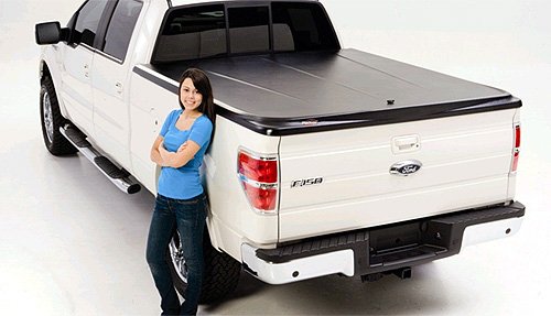 White Ford F-150 4 door black top