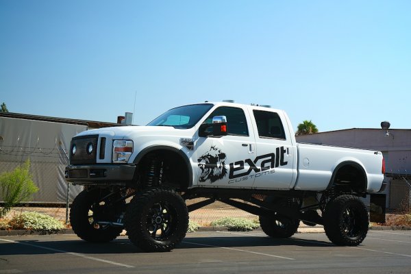 Ford Excursion lifted 6 feet