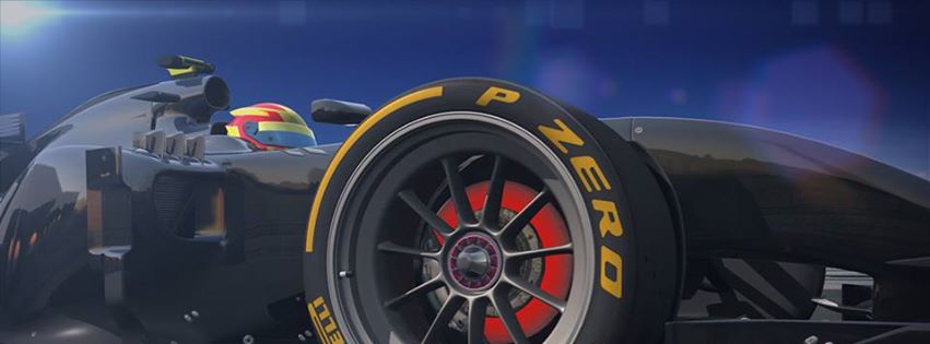 Pirelli Tires on a race car