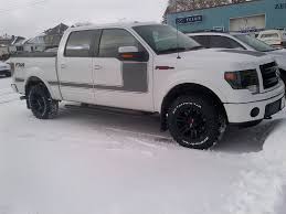 Ford F-150 white with Worx wheels