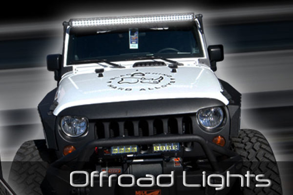 Jeep with light bars