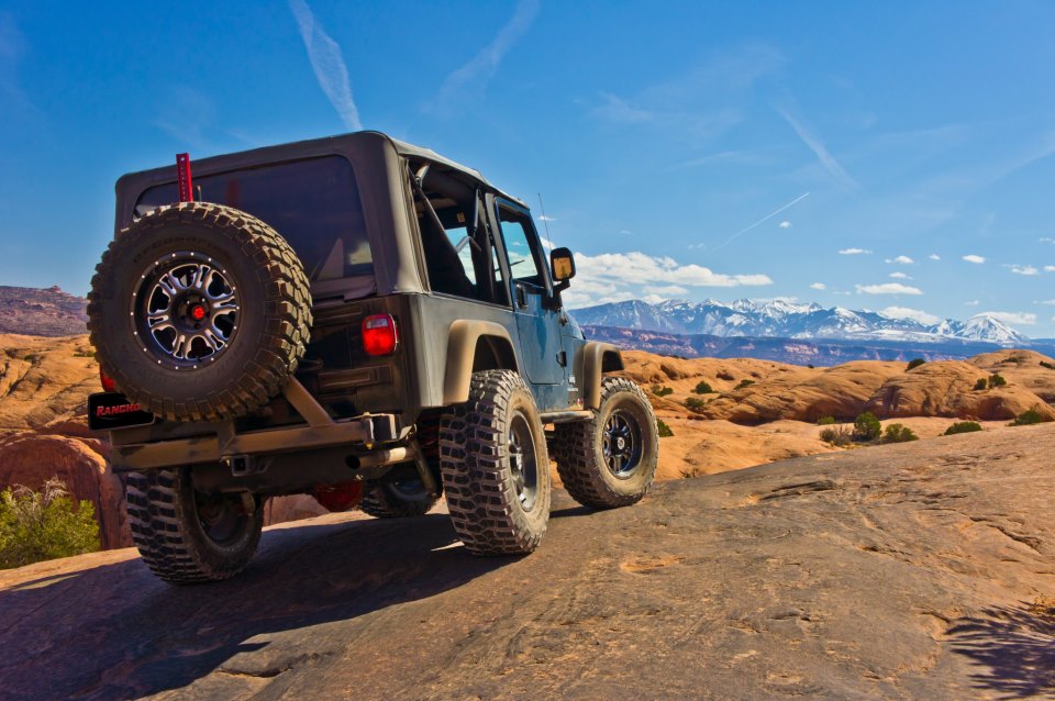 Jeep Wrangler in the desert