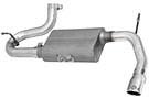 49-08047-P 2007-18 JK Wrangler V6-3.8/3.6L; Scorpion 2.5" Alum. Steel Axle-Back Exhaust System w/ Polished Tip