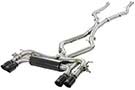 49-36341-B 2015-18 BMW X5 M/X6 M V8-4.4L S63; MACH Force-XP 3.5" 304 SS Cat-Back Exhaust Sys w/ Blk Tip