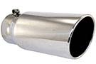 49-90002  Tip 5" O.D. 304 SS Rolled Edge, MACH Force-Xp 4" Inlet 12" Length (Polished)