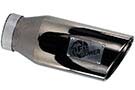 49-92018-BC Tip 6" O.D. 409 SS Rolled Edge, Single Wall, MACH Force-Xp 4" Inlet 15" Length (Black Chrome)