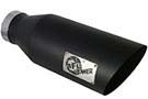 49-92023-B  Tip 7" O.D. 409 SS Rolled Edge, Single Wall, MACH Force-Xp 4" Inlet 18" Length (Black)