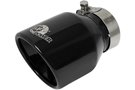 49T25404-B06  Tip 4" O.D. 409 SS Rolled Edge, Double Wall, MACH Force-Xp 2.5" Inlet 6" Length (Black)