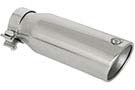 49T30404-P121  Tip 4" O.D. 304 SS Rolled Edge, Single Wall, MACH Force-Xp 3" Inlet 12" Length, Rear Exit (Poli