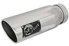 49T40502-P12  Tip 5" O.D. 304 SS Rolled Edge, Single Wall, MACH Force-Xp 4" Inlet 12" Length (Polished)