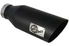 49T40701-B18  Tip 7" O.D. 409 SS Non-Rolled Edge, Single Wall, MACH Force-Xp 4" Inlet 18" Length (Black)