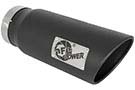 49T50601-B15  Tip 6" O.D. 304 SS Rolled Edge, Single Wall, MACH Force-Xp 5" Inlet 15" Length (Black)