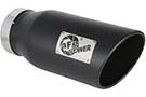 49T50701-B15  Tip 7" O.D. 409 SS Rolled Edge, Single Wall, MACH Force-Xp 5" Inlet 15" Length (Black)