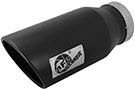 49T50702-B15  Tip 7" O.D. 409 SS Rolled Edge, Single Wall, MACH Force-Xp 5" Inlet 15" Length (Black)