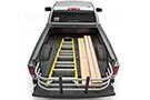 Silver Amp Research BedXTender HD Max securing ladder and woods