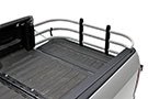 Silver Amp Research BedXTender HD Max on truck bed's tailgate