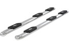 Pair of polished stainless Aries 4" wheel-to-wheel-nerf bars
