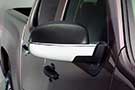 AVS Chrome Mirror Covers on vehicle
