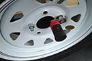 Installed Bolt Trailer Spare Tire Locks