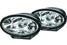 Pair of Hella  FF 50 Halogen Driving Lamps in black housing