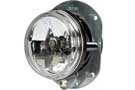 Hella 90mm fog lamp in black housing with clear lens