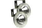 Hella Optilux 2500 Angel Eyes Driving Lamps in black housing with clear glass lens
