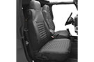 Bestop High Back Front Seat Covers in black denim