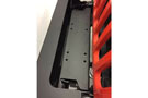 Recessed winch compartment of the front bumper
