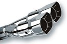 14-inch Single Oval Rolled Polished Exhaust Tip from Borla