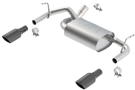 Wrangler JK Touring Axle-Back Exhaust System with Black Chrome Tip