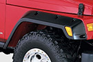 Front Pocket Style Jeep Fender Flares on a Wrangler TJ