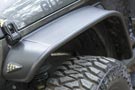 Front Bushwacker Flat Style Fender Flares on a Jeep JK