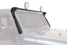 CARR XRS light bar mount securely to the windshield A-pillar