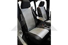 Crown Automotive Front Seat Cover in black and gray