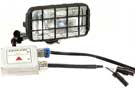 Delta Auxiliary 245H Series HID Driving Light with black stone guard and HID ballast
