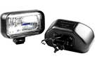 Pair of Delta 410 Series Xenon Driving Lights with clear glass lens in black housing