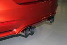 Installed Free Flow Stainless Steel Exhaust with Polished Tips from Dinan