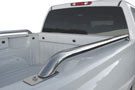 Stainless Stake Pocket Bed Rails installed on a pickup truck bed